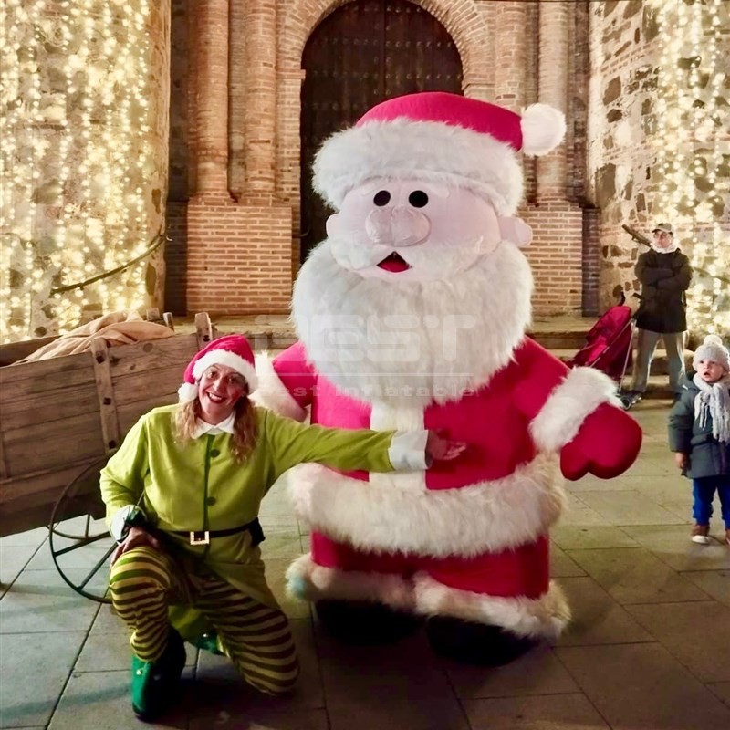 Giant Inflatable Santa claus mascot Costume for Christmas Decoration Parade