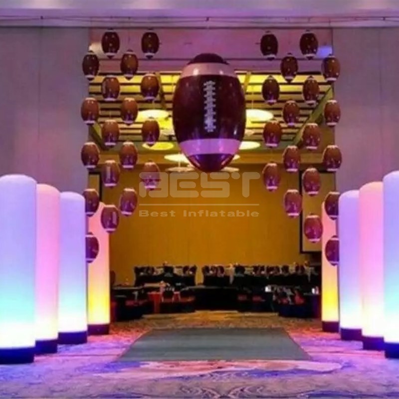 Advertising custom LED Inflatable Tube decorative inflatable pillars and columns