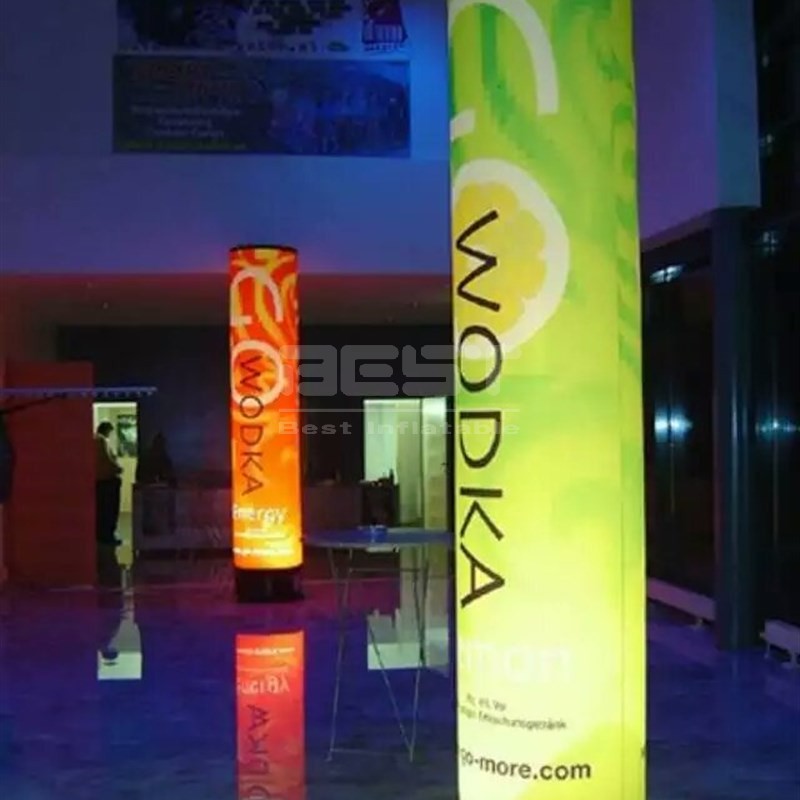 Custom Logo Inflatable Pillar Inflatable Advertising LED Light Column Balloon for Your Business