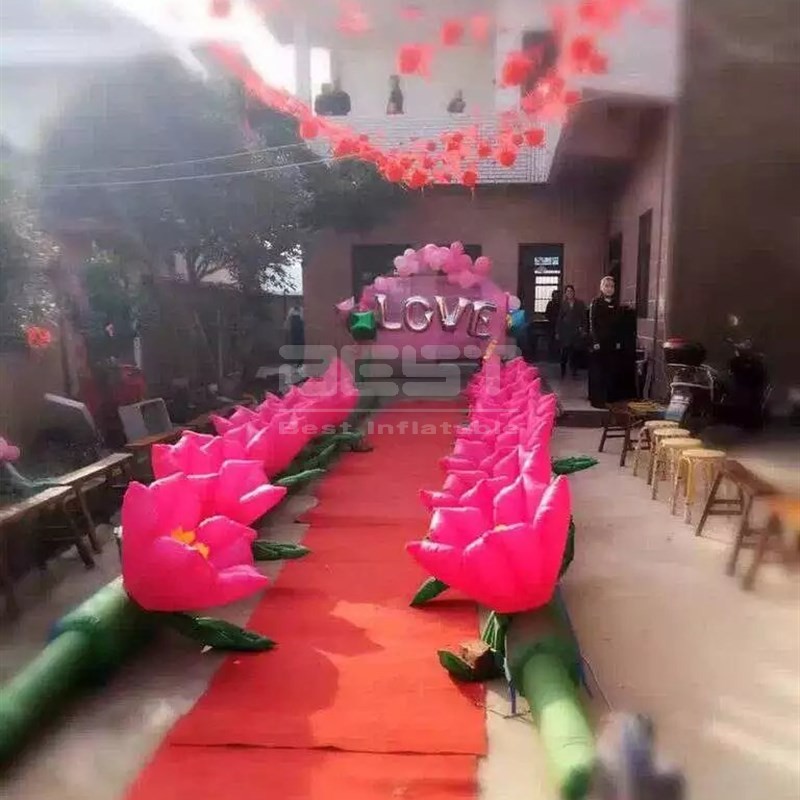 Event Inflatable Flower Chain Customized Wedding Flower Chain Inflatable For Outdoor