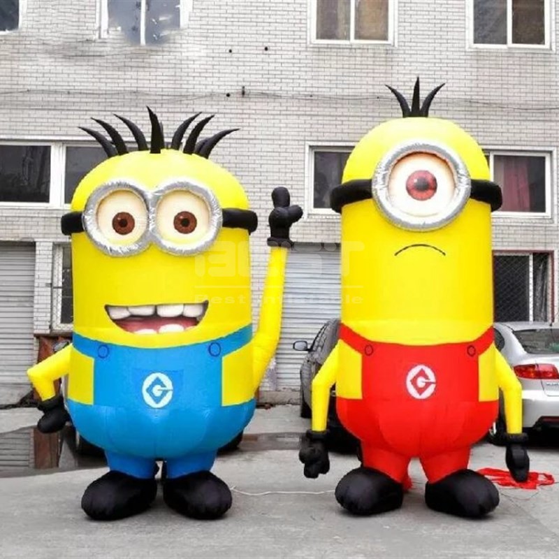 Outdoor Advertising Inflatable Minion Model Led Lighting Inflatable Minion Cartoon For Decoration