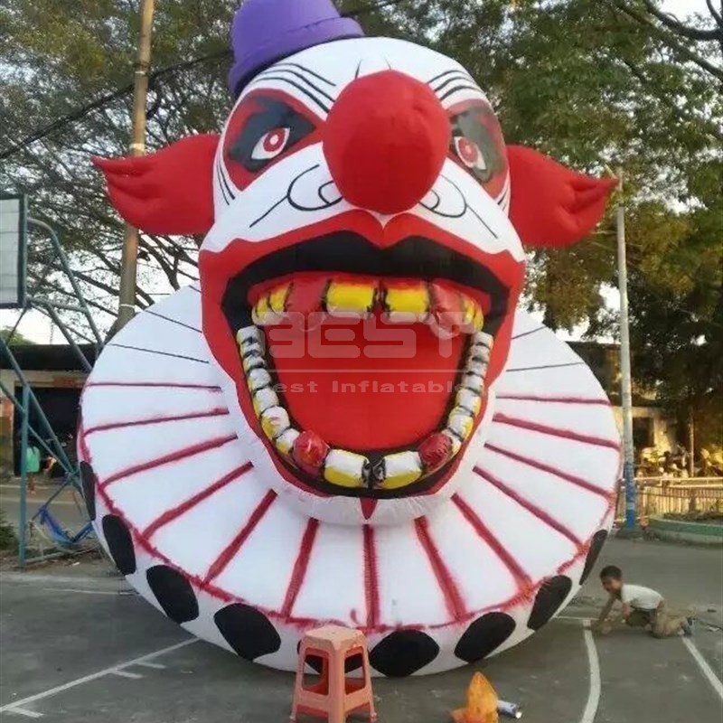 Factory direct Halloween inflatables horror cartoon laughing head circus giant inflatable scary clown