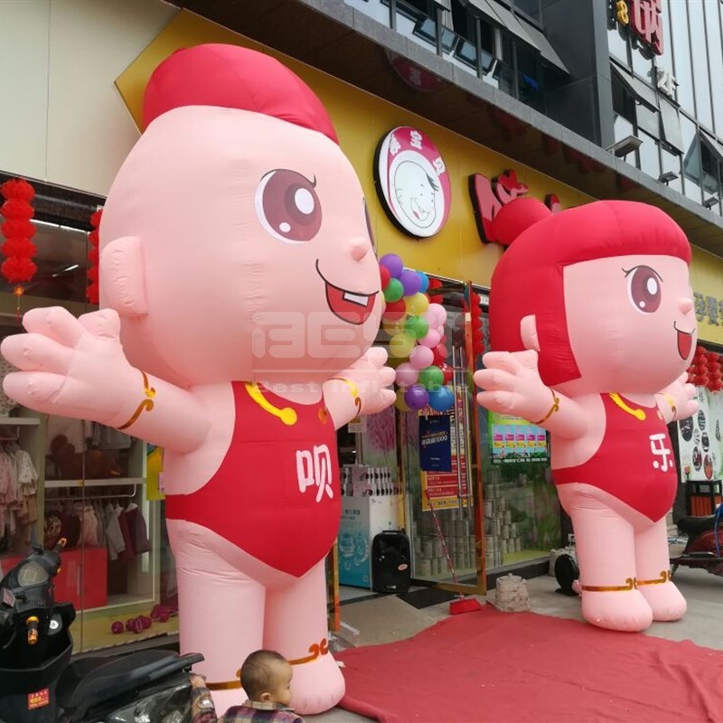 Inflatable Decorations Outdoor Custom Giant Advertising Inflatable Boy and Girl Baby