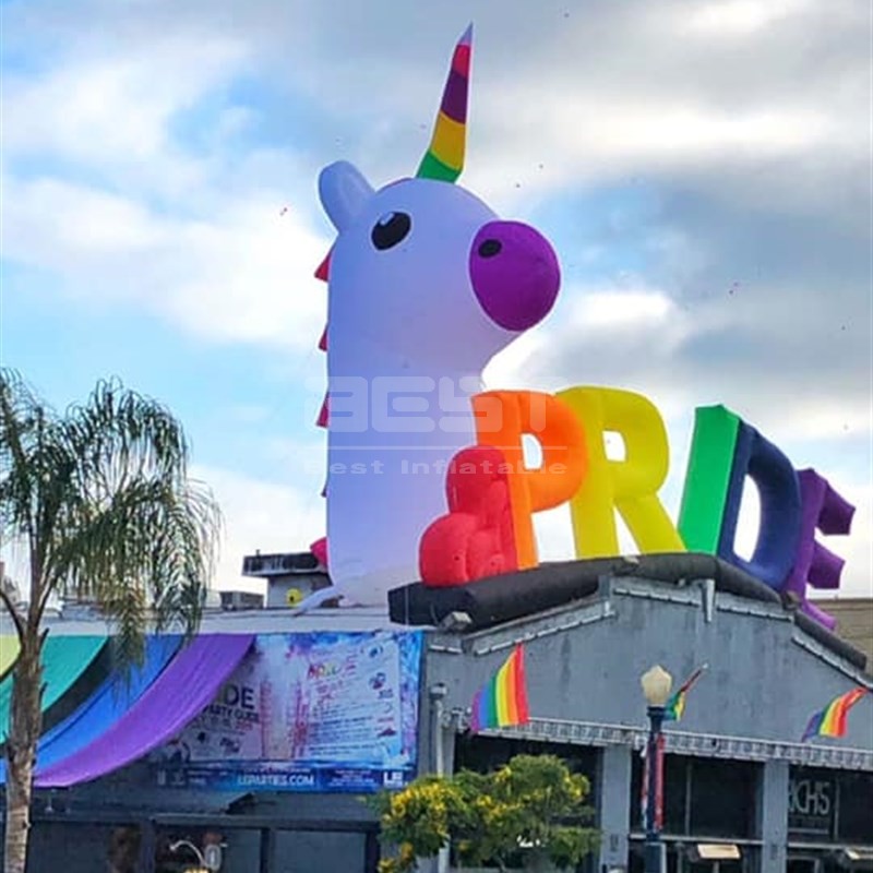 Giant Inflatable Unicorn Customized Event Advertising Unicorn Inflatable For Sale
