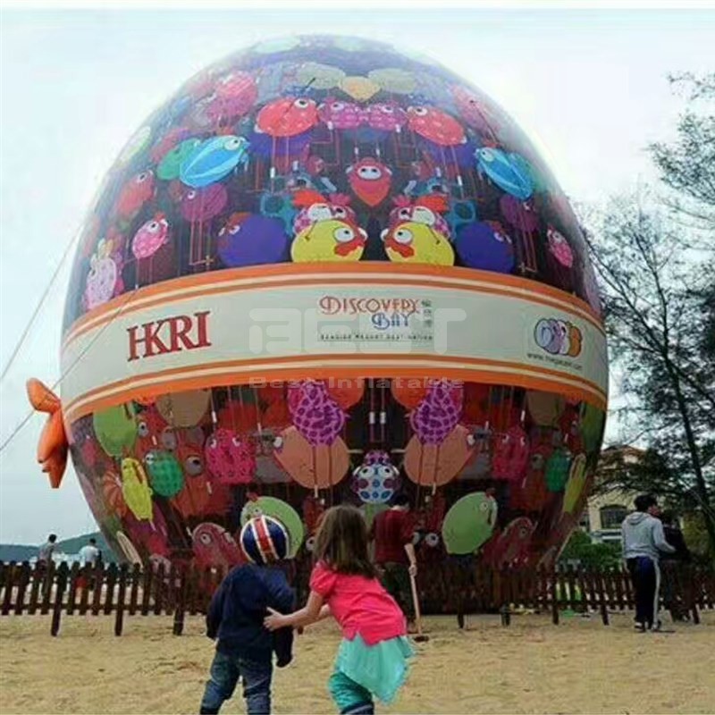 Easter festival event decoration colorful egg inflatable model creative balloon for sale