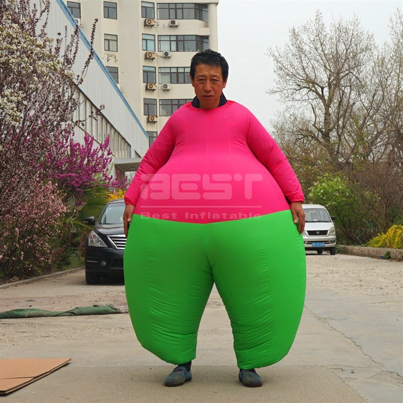 Amazon Hot Selling Inflatable Fat Clothes Inflatable Fat Adult Costumes Funny Dress Up