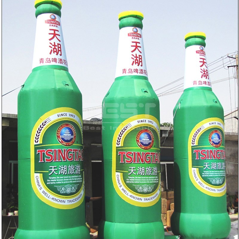 Outdoor Advertising Giant Inflatable Drink Cup Bottle With LED Light Inflatable Can Beer Bottle For Promotion Activity