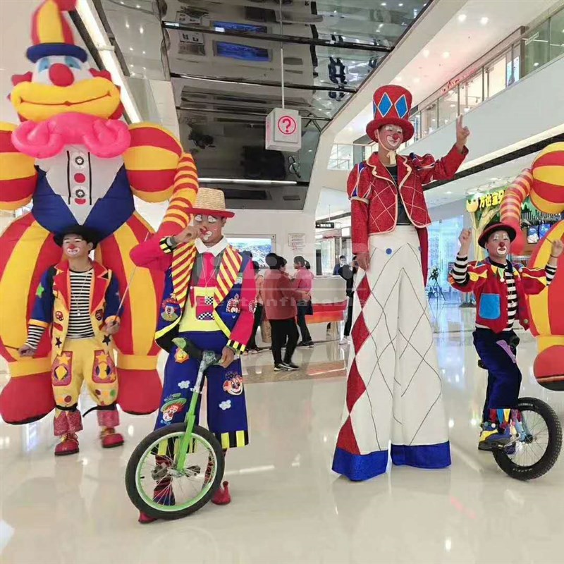 Event promotional Inflatable walking clown costume inflatable clown puppet for Parade