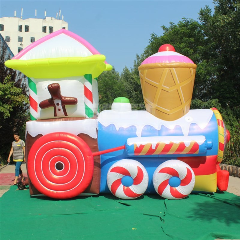 Customized Christmas inflatable products inflatable locomotive inflatable train