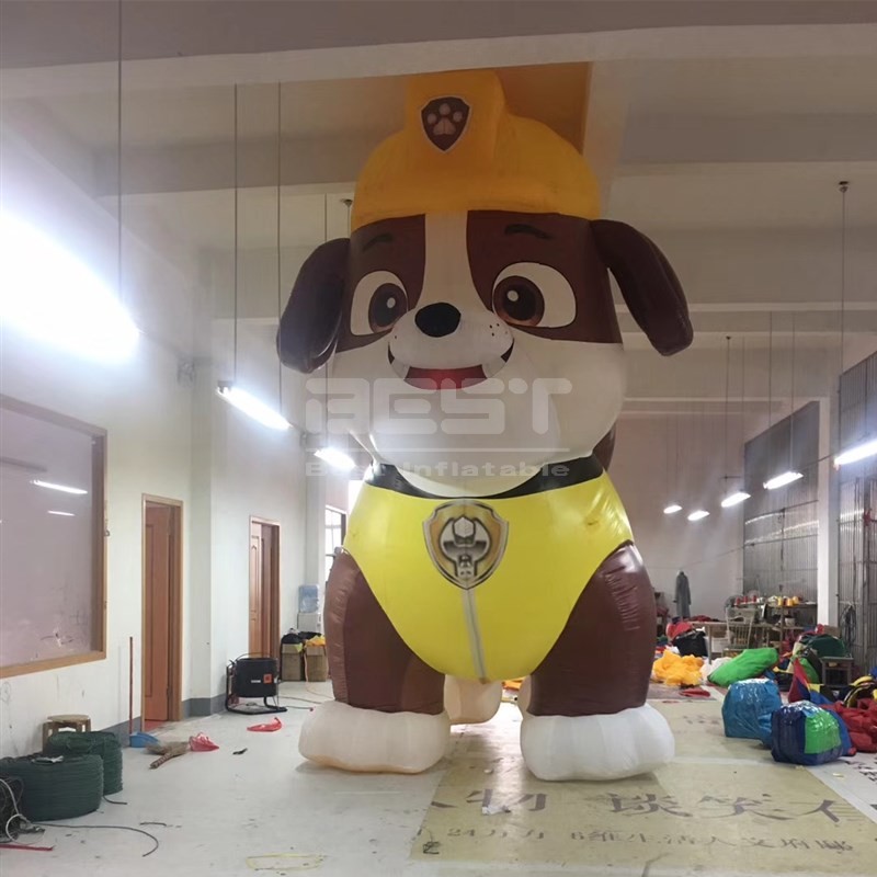 Hot sale inflatable rescue dog giant film cartoon model inflatable dog