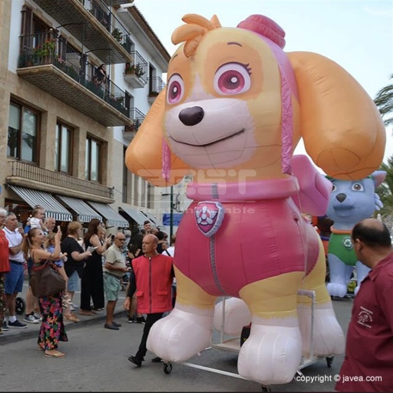 cute Inflatable cartoon dog Inflatable cartoon fox inflatable animal product