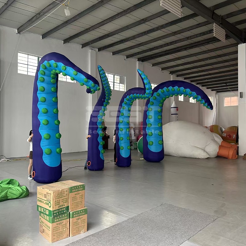 Octopus Tentacle Decoration Inflatable Squid Giant Inflatable Octopus Tentacles For Stage Decoration