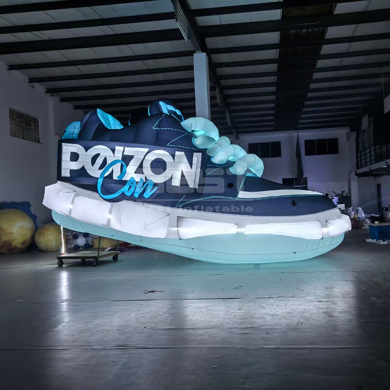 Giant Advertising Inflatable Adidas Sports Shoes Balloon Model Inflatable Shoes Sculpture For Advertising Decoration