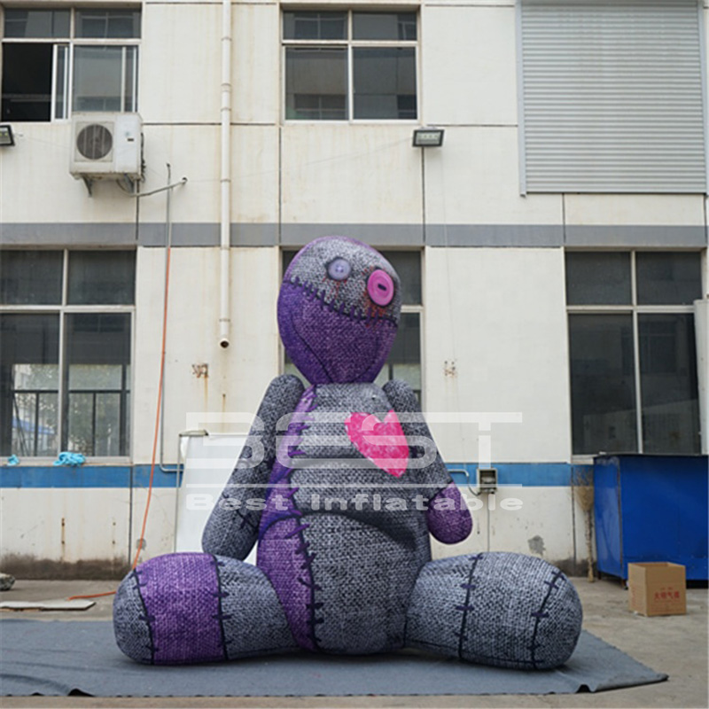 Inflatable customized halloween curssed doll sculpture for sale